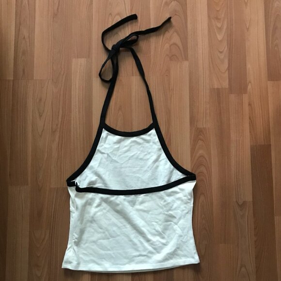 J. Crew Mariner cloth halter top with contrast trim - Picture 3 of 6